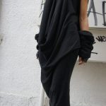 Black Knit Tunic Long Top