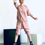 Pink French Terry Elbow Sleeve Sweatshirt