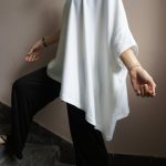 Relaxed Asymmetric Draped Oversized Top