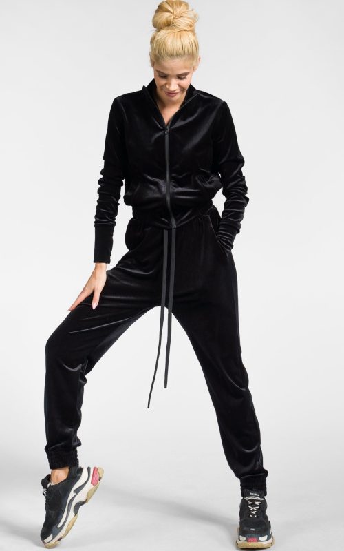 Rolled Ankle Velvet Pants
